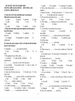 ĐỀ THI THỬ THI TỐT NGHIỆP THPT TRƯỜNG THPT QUANG TRUNG MÔN TIẾNG ANH potx