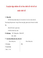 Giáo án môn Toán lớp 3 :Tên bài dạy : Luyện tập nhân số có ba chữ số với số có một chữ số doc