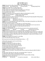 ÔN TẬP MÔN VẬT LÍ Phần : dao động điện L2 docx