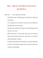 Giáo án lớp 5 môn Đạo Đức: Bài 8 :HỢP TÁC VỚI NHỮNG NGƯỜI XUNG QUANH (tiết 2) pptx