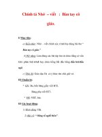 Giáo án Tiếng Việt lớp 3 : Tên bài dạy : Chính tả Nhớ viết : Bàn tay cô giáo. docx