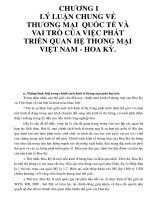 CHƯƠNG I LÝ LUẬN CHUNG VỀ THƯƠNG MẠI QUỐC TẾ VÀ VAI TRÒ CỦA VIỆC PHÁT TRIỂN QUAN HỆ THƠNG MẠI VIỆT NAM - HOA KỲ._P4 doc
