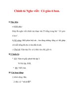 Giáo án Tiếng Việt lớp 3 : Tên bài dạy : Chính tả Nghe viết: Cô giáo tí hon. doc