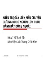 ĐIỀU TRỊ GÃY LIÊN MẤU CHUYỂN XƯƠNG ĐÙI Ở NGƯỜI LỚN TUỔI BẰNG BẤT ĐỘNG NGOÀI doc