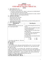 Giáo án lớp 5 môn Lịch Sử: XÃ HỘI VIỆT NAM CUỐI THẾ KỶ XIX ĐẦU THẾ KỶ XX. doc