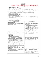 Giáo án lớp 5 môn Lịch Sử: CUỘC PHẢN CÔNG Ở KINH THÀNH HUẾ potx