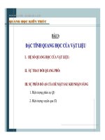 Quang học kiến trúc - Bài 3 pps