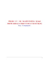 TÌM HIỂU VỀ CHỐNG SÉT Ô XÍT KẼM ZnO TRƯỚC KHI LỰA CHỌN VÀ ĐƯA VÀO SỬ DỤNG