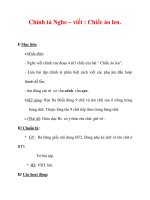 Giáo án Tiếng Việt lớp 3 : Tên bài dạy : Chính tả Nghe – viết : Chiếc áo len. docx