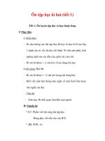 Giáo án Tiếng Việt lớp 3 : Tên bài dạy : Ôn tập học kì hai (tiết 1) pdf