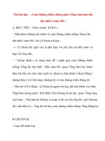 Giáo án lớp 4 môn Lịch Sử: Tên bài dạy : Cuộc kháng chiến chống quân Tống xâm lược lần thứ nhất ppt