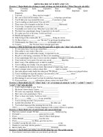 KIỂM TRA HỌC KÝ II MÔN ANH VĂN pdf