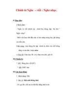 Giáo án Tiếng Việt lớp 3 : Tên bài dạy : Chính tả Nghe – viết : Nghe nhạc. pot