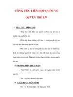 Giáo án Giáo dục công dân lớp 6 : Tên bài dạy : CÔNG ƯỚC LIÊN HỢP QUỐC VỀ QUYỀN TRẺ EM ppt