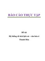 Đề tài: Hệ thống di tích lịch sử - văn hóa ở Thanh Hóa ppsx