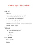 Giáo án Tiếng Việt lớp 3 : Tên bài dạy : Chính tả Nghe – viết : Ai có lỗi? pps