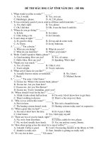 ĐỀ THI MẪU HSG CẤP TỈNH NĂM 2011 – ĐỀ 006 pdf