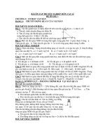 BÀI ÔN TẬP THI TỐT NGHIỆP MÔN VẬT LÍ - ĐỀ ÔN SỐ 1 ppsx