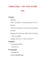 Giáo án Tiếng Việt lớp 3 : Tên bài dạy : Chính tả Nghe viết : Ở lại với chiến khu. pptx