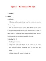 Giáo án Tiếng Việt lớp 3 : Tên bài dạy : Tập đọc – Kể chuyện Đôi bạn. pptx