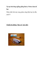 Tự tạo bút lông ngỗng giống Harry Potter đem đi học doc
