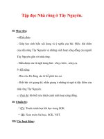 Giáo án Tiếng Việt lớp 3 : Tên bài dạy : Tập đọc Nhà rông ở Tây Nguyên. ppsx