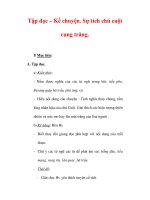 Giáo án Tiếng Việt lớp 3 : Tên bài dạy : Tập đọc – Kể chuyện. Sự tích chú cuội cung trăng. docx