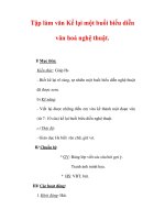 Giáo án Tiếng Việt lớp 3 : Tên bài dạy : Tập làm văn Kể lại một buổi biểu diễn văn hoá nghệ thuật. ppsx