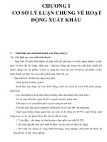 CHƯƠNG I CƠ SỞ LÝ LUẬN CHUNG VỀ HOẠT ĐỘNG XUẤT KHẨU _P4 potx