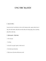 UNG THƯ DẠ DÀY ppt