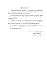 một số giải pháp nhằm hoàn thiện hệ thống kiểm soát nội bộ đối với chu trình hàng tồn kho tại công ty cổ phần h & t