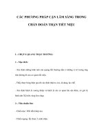 CÁC PHƯƠNG PHÁP CẬN LÂM SÀNG TRONG CHẨN ĐOÁN THẬN TIẾT NIỆU ppsx