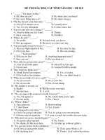 ĐỀ THI MẪU HSG CẤP TỈNH NĂM 2011 – ĐỀ 018 docx