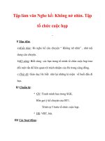 Giáo án Tiếng Việt lớp 3 : Tên bài dạy : Tập làm văn Nghe kể: Không nở nhìn. Tập tổ chức cuộc họp docx