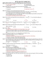 ĐỀ THI TỐT NGHIỆP SỐ 3 MÔN VẬT LÝ pps