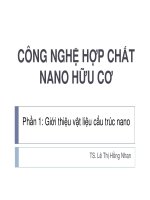 CÔNG NGHỆ HỢP CHẤT NANO HỮU CƠ - PHẦN 1 doc