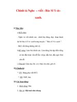 Giáo án Tiếng Việt lớp 3 : Tên bài dạy : Chính tả Nghe – viết : Bác Sĩ Y-écxanh. ppt