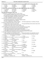 THE FIRST SEMESTER EXAMINATION - TEST 8 ppt