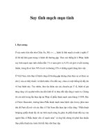 Suy tĩnh mạch mạn tính docx