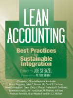 LEAN ACCOUNTING BEST PRACTICES FOR SUSTAINABLE INTEGRATIONE phần 1 potx