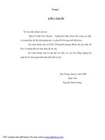 tính toán và xây dựng đồ thị tính nổi tổng hợp theo phương pháp trực tiếp