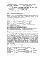 KỲ THI CHỌN HỌC SINH GIỎI LỚP 12 THPT CẤP TỈNH pot