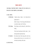 Giáo án Âm nhạc lớp 6 : Tên bài dạy : TĐN SỐ 9 potx