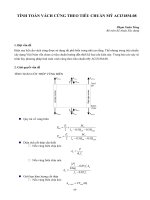 Tính thép vách theo tiêu chuẩn mỹ