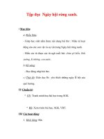 Giáo án Tiếng Việt lớp 3 : Tên bài dạy : Tập đọc Ngày hội rừng xanh. doc