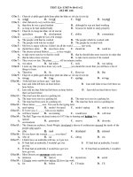TEST 12A- UNIT 9+10+11+12 (MÃ ĐỀ 221) pptx