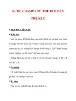 Giáo án Lịch sử lớp 6 : Tên bài dạy : NƯỚC CHAMPA TỪ THẾ KỈ II ĐẾN THẾ KỈ X ppt