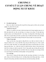 CHƯƠNG I CƠ SỞ LÝ LUẬN CHUNG VỀ HOẠT ĐỘNG XUẤT KHẨU_P3 ppsx