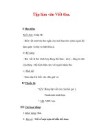 Giáo án Tiếng Việt lớp 3 : Tên bài dạy : Tập làm văn Viết thư. potx