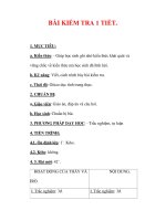 Giáo án Địa lý lớp 6 : Tên bài dạy : BÀI KIỂM TRA 1 TIẾT. doc